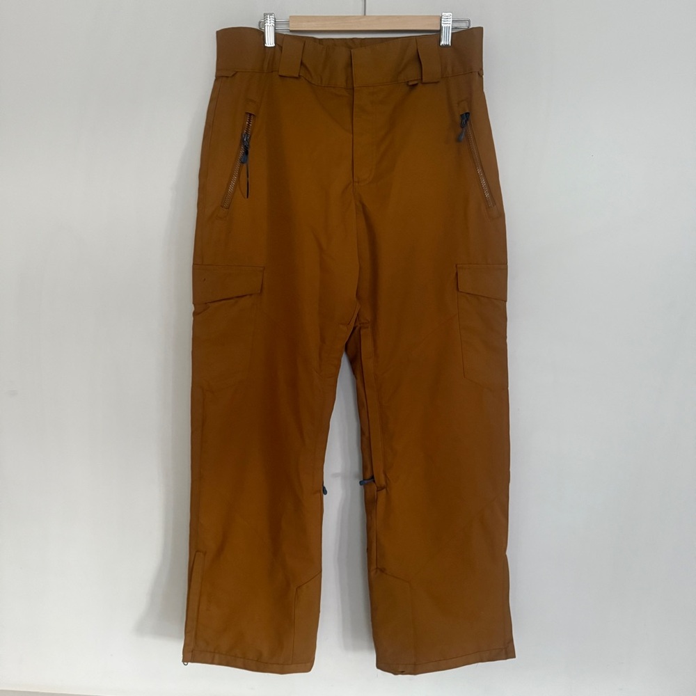 Firefly Aquabase Men Golden Brown Lined Snow/Boarding Skiing Cargo Pants Size M